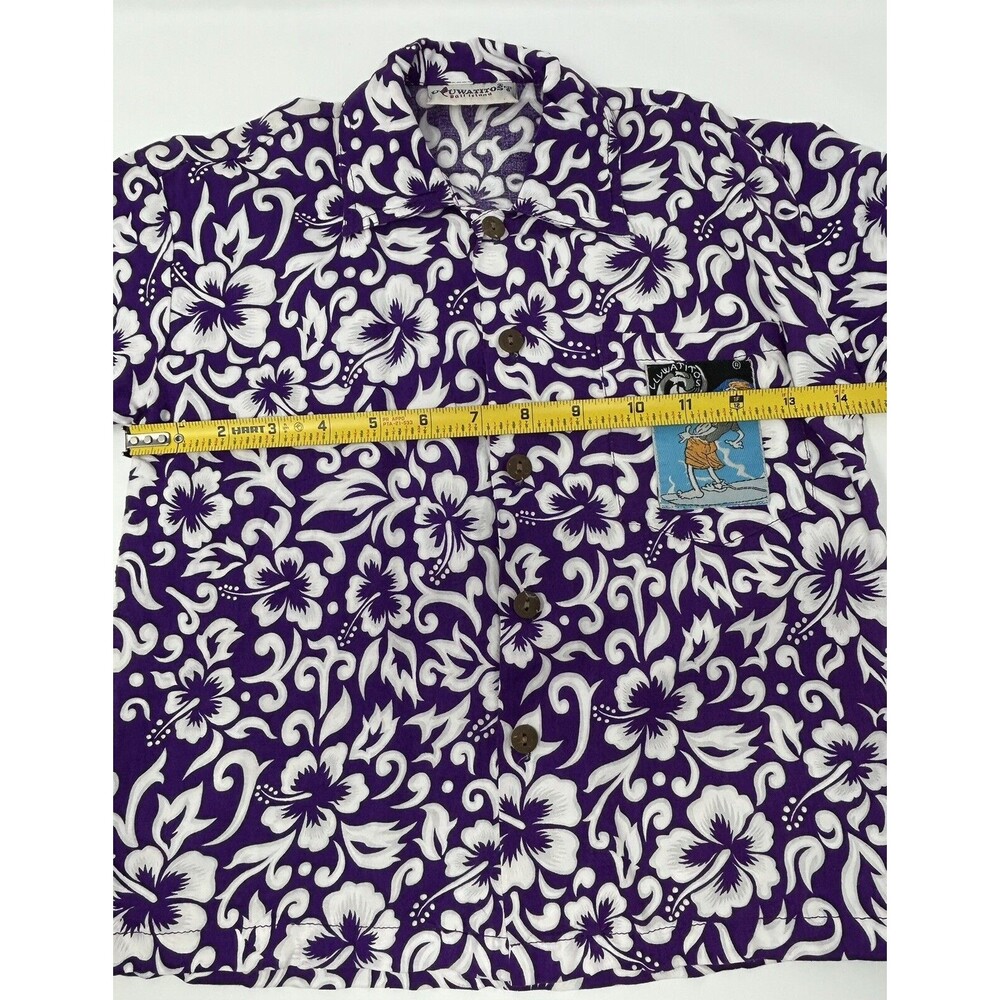 Uluwatitos Bali Island Boys Purple Short Sleeve Hawaiin Shirt Size 6‎ - Picture 7 of 8